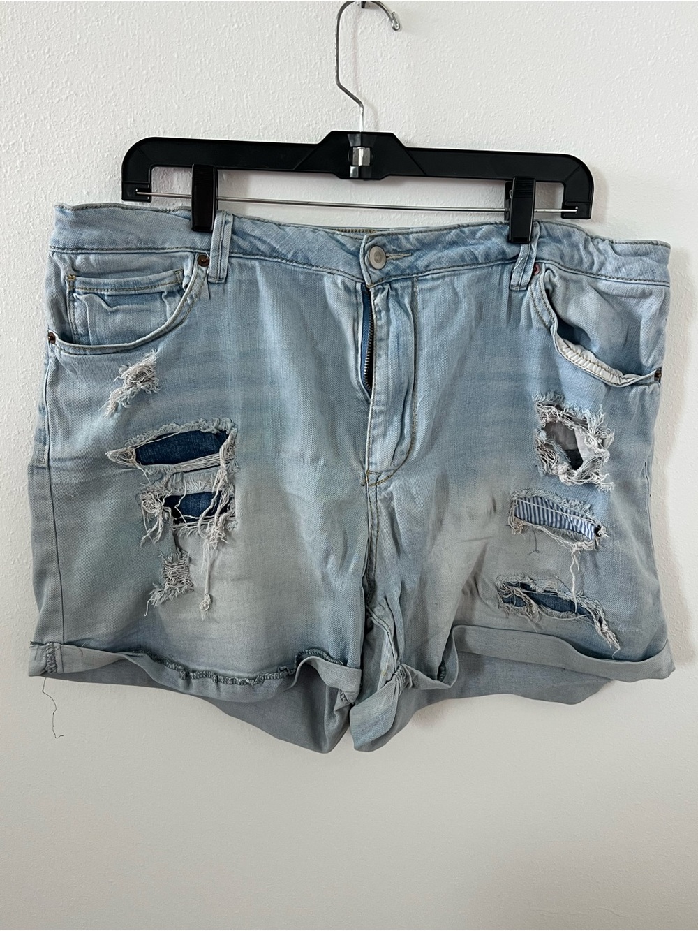 Wax Jean blue denim shorts size 3XL
